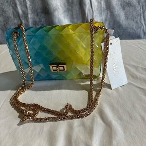 LE MIEL PVC JELLY PURSE QUILT EMBOSSED